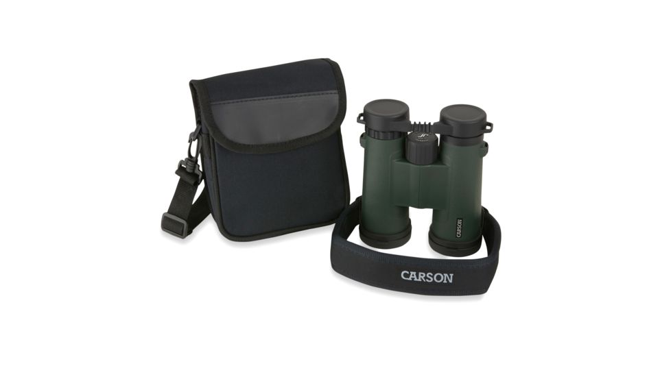 Carson JR Series 10x42mm Roof Prism Binocular, Green jr-042