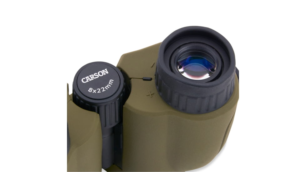 Carson JR Series 8x42mm Roof Prism Binocular, Green, jr-842