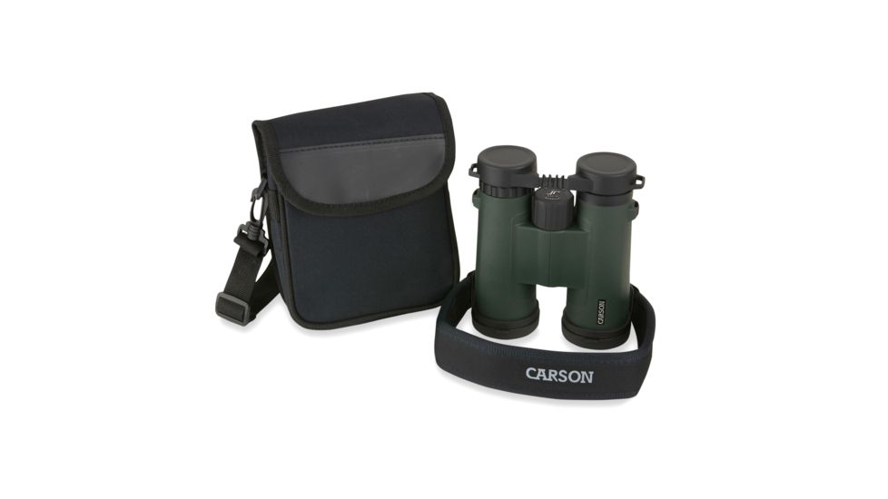 Carson JR Series 8x42mm Roof Prism Binocular, Green jr-842