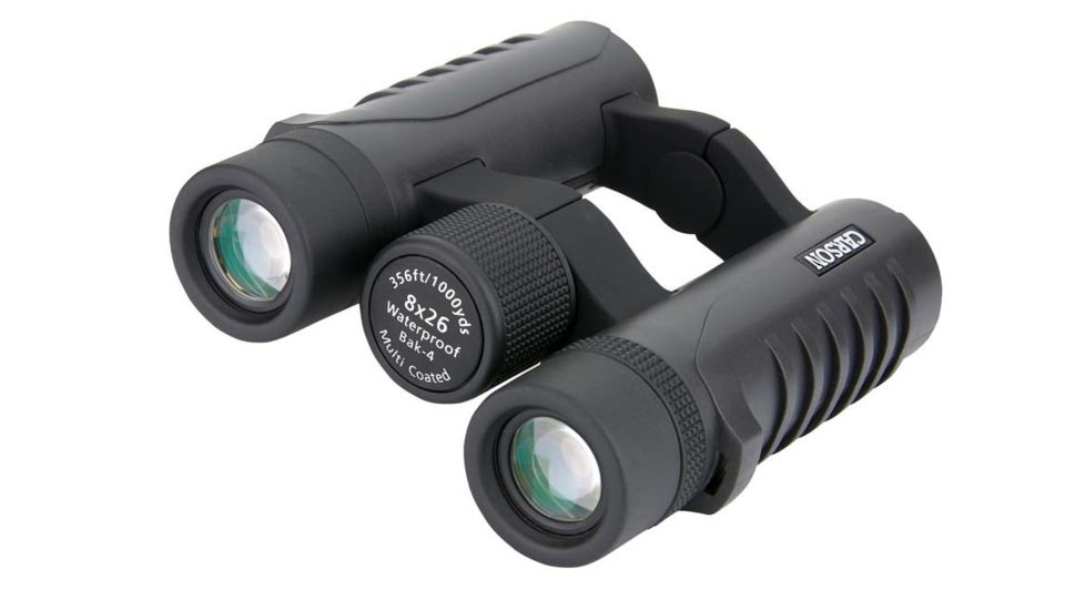 Carson Raven 8x26 Roof BAK-4 Prism Compact Waterproof Binoculars, Matte - RV-826