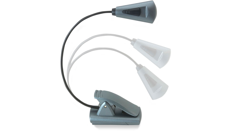 Carson Ultra-Bright Fully Adjustable 6 LED Book Light, Grey FL-66