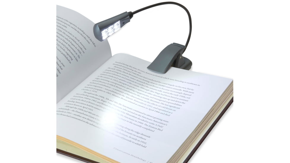 Carson Ultra-Bright Fully Adjustable 6 LED Book Light, Grey FL-66