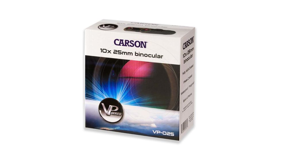 Carson VP Series 10X25mm Binoculars, Black VP-025