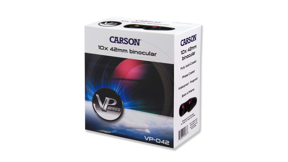 Carson VP Series 10X42mm Binoculars, Black VP-042