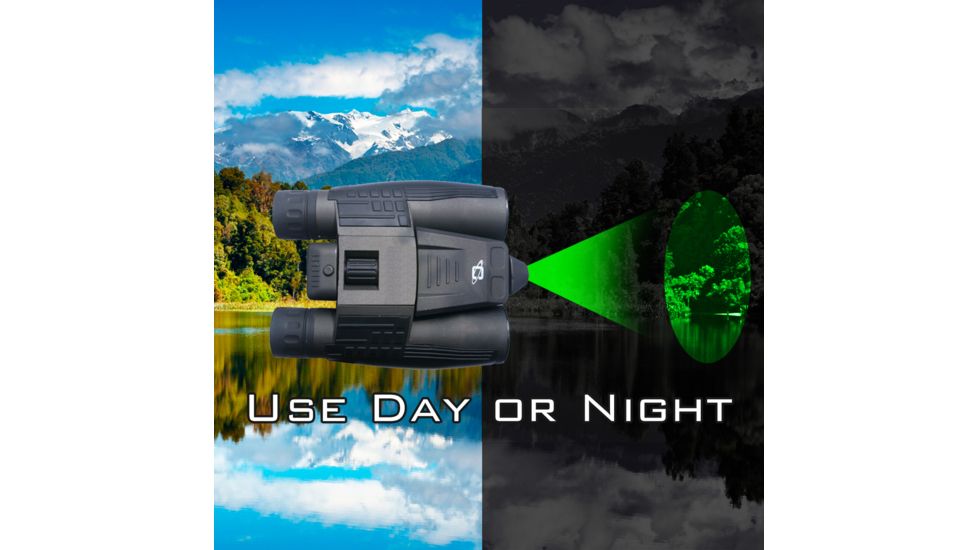 Cassini 8x32 mm Green Laser Binocular, Charcoal K-9