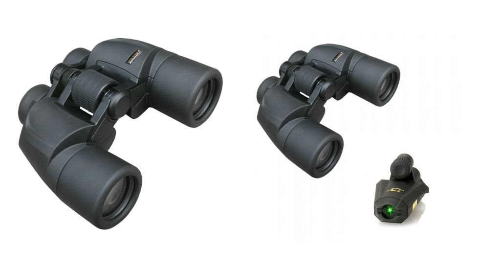Cassini C-P8 8x40mm Wide-Angle Waterproof Binocular, Black, Green