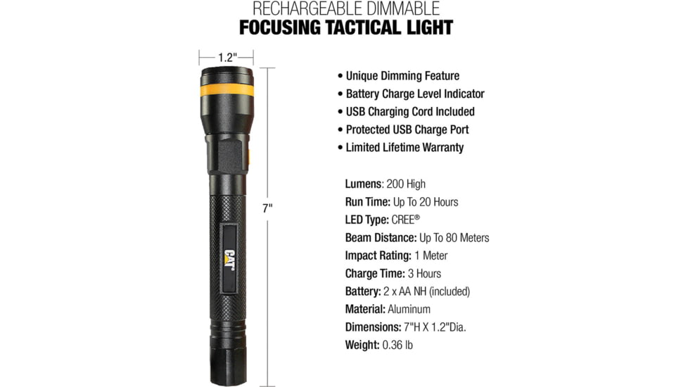 Caterpillar Rechargeable Flashlight