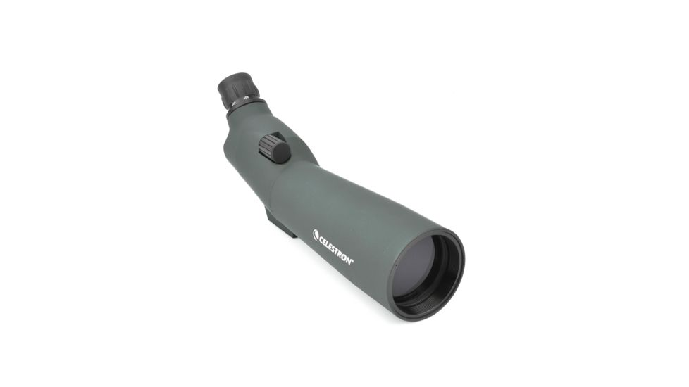 Celestron 20-60x60 Angled Zoom Spotting Scope, Matte Black w/ Tripod &amp; Case 52223