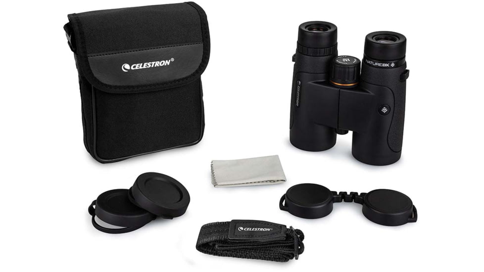 Celestron Nature DX 10X42mm Roof Prism Binoculars, Black, 72323