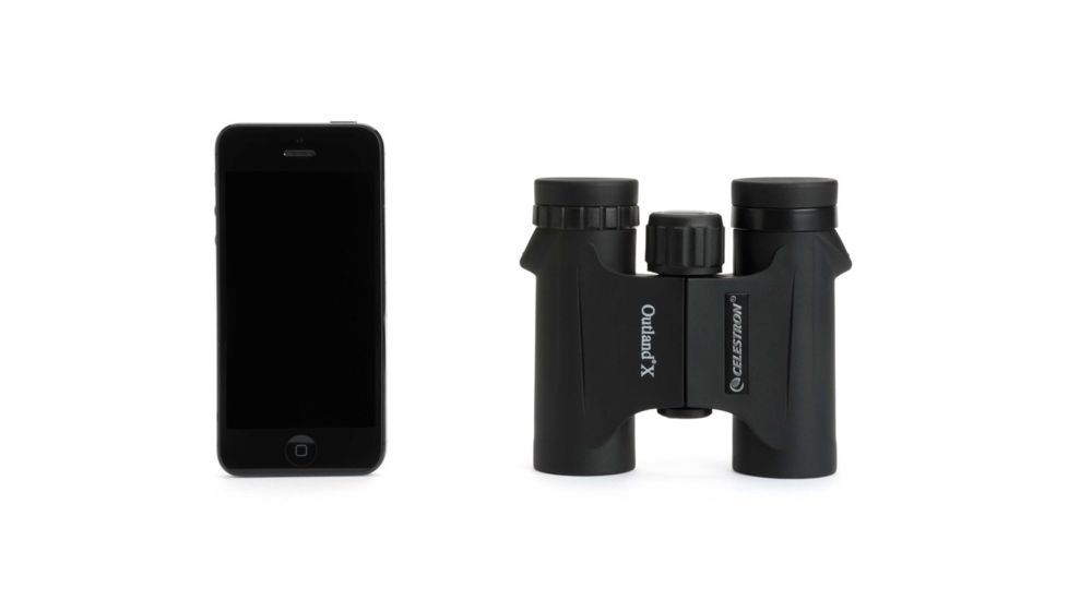 Celestron Outland X 10x25 Roof Prism Binocular, Black - 71341