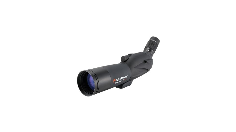 Celestron Ultima 65ED 45 Degree Angled Spotting Scope with 16-48x Zoom Eyepiece, Extra Low Dispersion Glass (ED) 52247