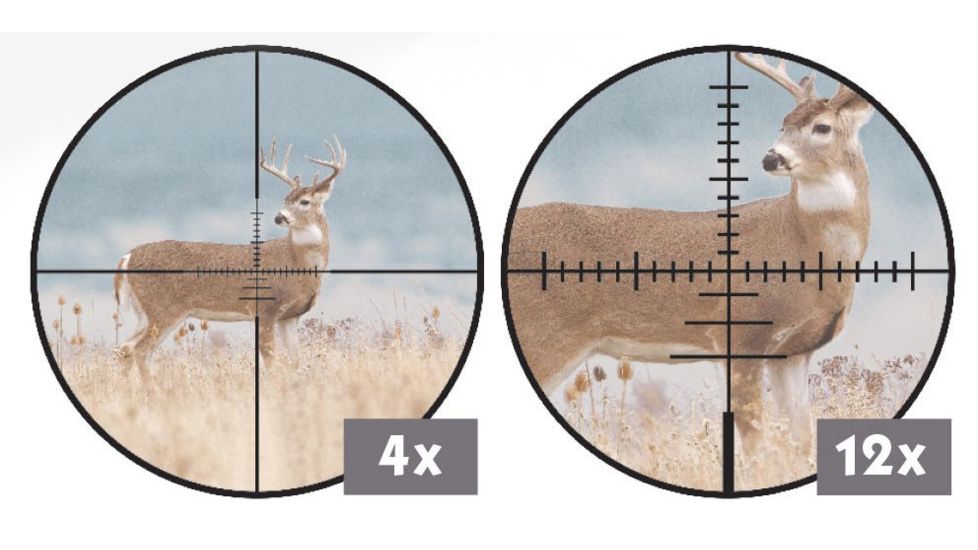 CenterPoint Spectrum 1-4x24mm FFP Rifle Scope, Black, LR142FFP1