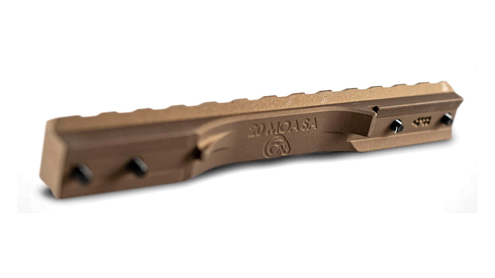 Christensen Arms One Piece Scope Base, Standard Remington 700 Action, Long, Zero, Bronze, Medium, 810-00012-06