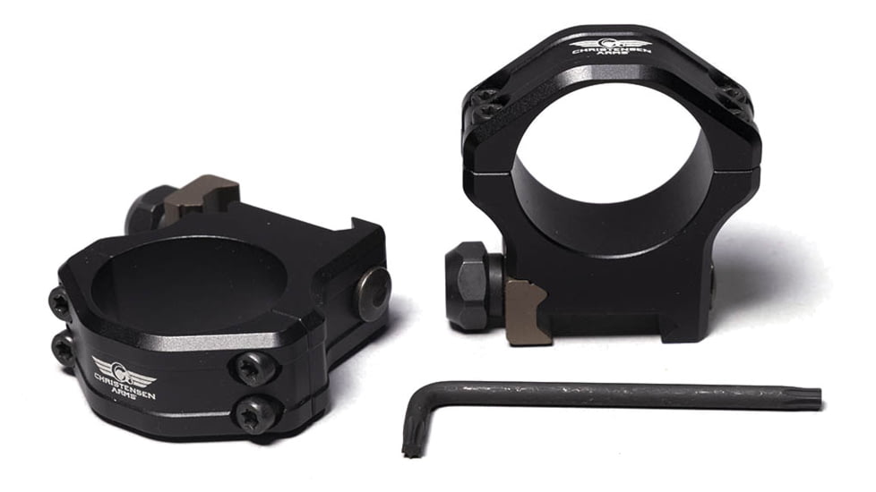Christensen Arms Ultralight Scope Rings, Black/Burnt Bronze, High, 30mm, 810-00041-04