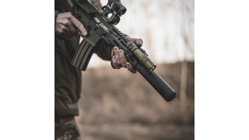 Cloud Defensive Rein 2.0 Rail-Mounted Environmental Illuminator, Micro, OD Green, REIN 2.0-M-CK-ODG