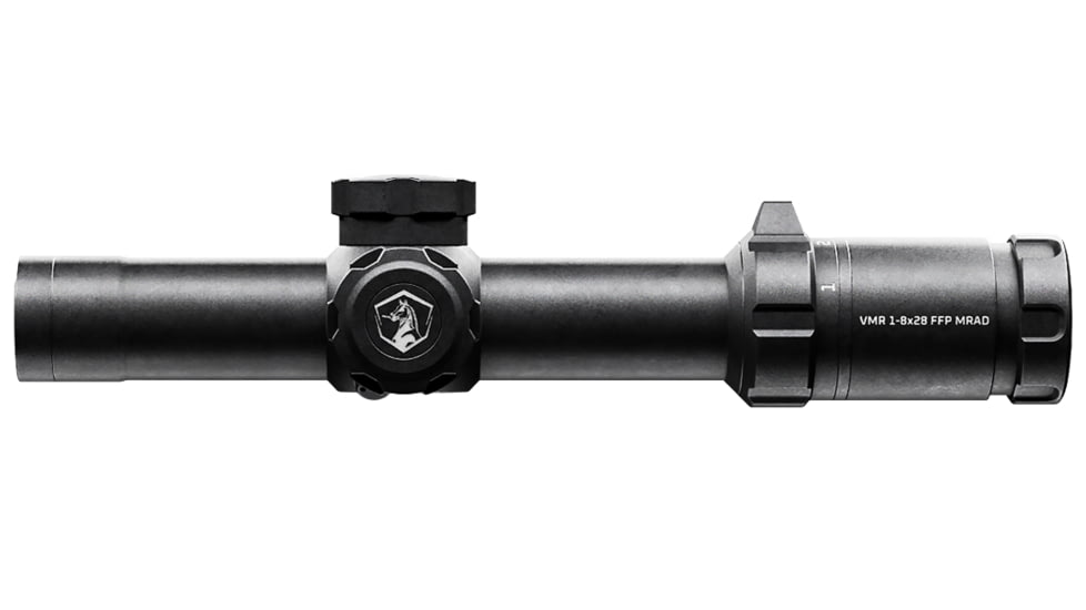 Colt Optics 1-8x 28mm 34mm Rifle Scope, First Focal Plane, Colt QR-19 BDC Duplex Ranging Reticle, Black, V107-101