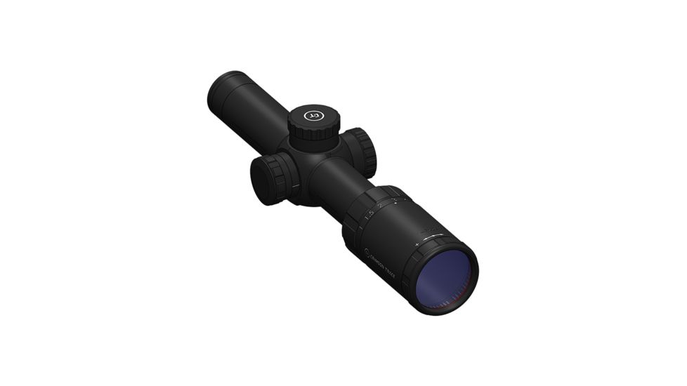 Crimson Trace 2 Series Tactical Rifle Scope, 1-4x24mm, FFP, 30mm Tube, SR4-MOA Illuminated Reticle, Black CTA-2104