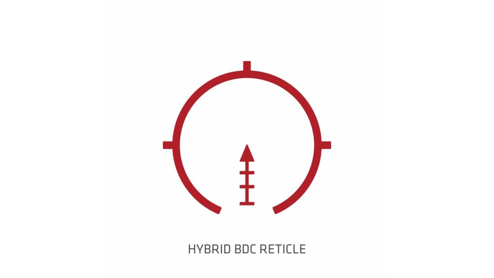 Crimson Trace 3.5x Battlesight, Illuminated Hybrid BDC Reticle, Picatinny Mount, Black, CTS-1100