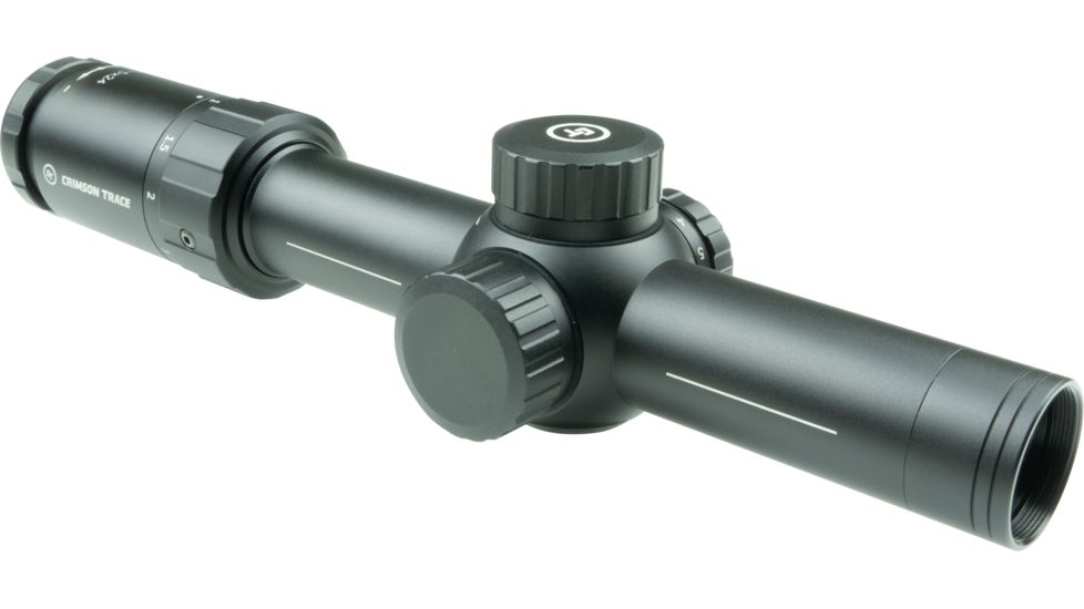 Crimson Trace 3 Series Tactical Rifle Scope, 1-5x24mm, FFP, 30mm Tube, SR3-MIL Illuminated Reticle, Black, CTL-3105