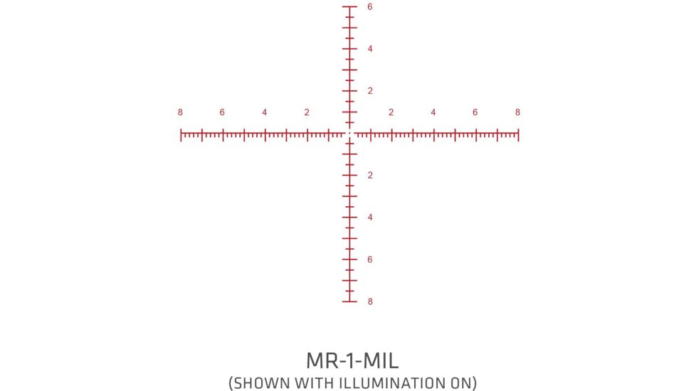 Crimson Trace 3 Series Tactical Rifle Scope, 5-25x56mm, FFP, 34mm Tube, MR1-MIL Illuminated Reticle, Black, CTL-3525