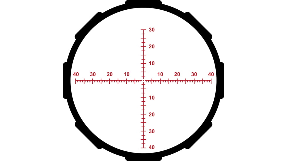 Crimson Trace Hardline Pro Rifle Scope, 4-16x50mm, 30mm Tube, First Focal Plane, Illuminated CT Custom MR1-MOA Reticle, MOC Coating, Black, 01-01020