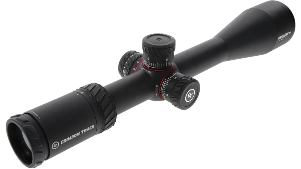 Crimson Trace Hardline Pro Rifle Scope, 4-16x50mm, 30mm Tube, Second Focal Plane, Illuminated CT Custom MR1-MIL Reticle, Spring-Loaded Zero-Reset Turrets, MOC Coating, Black, 01-01070