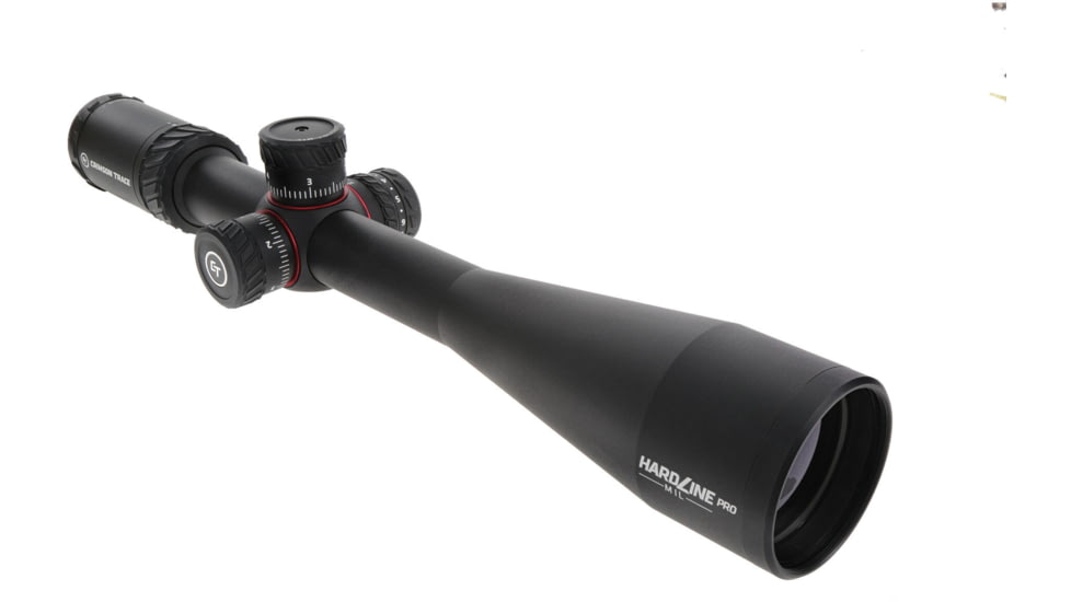 Crimson Trace Hardline Pro Rifle Scope, 6-24x50mm, 30mm Tube, Second Focal Plane, Illuminated CT Custom MR1-MIL Reticle, MOC Coating, Black, 01-01080