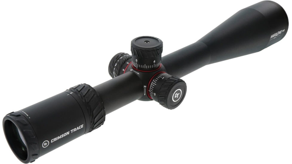 Crimson Trace Hardline Pro Rifle Scope, 6-24x50mm, 30mm Tube, Second Focal Plane, Illuminated CT Custom MR1-MIL Reticle, MOC Coating, Black, 01-01080