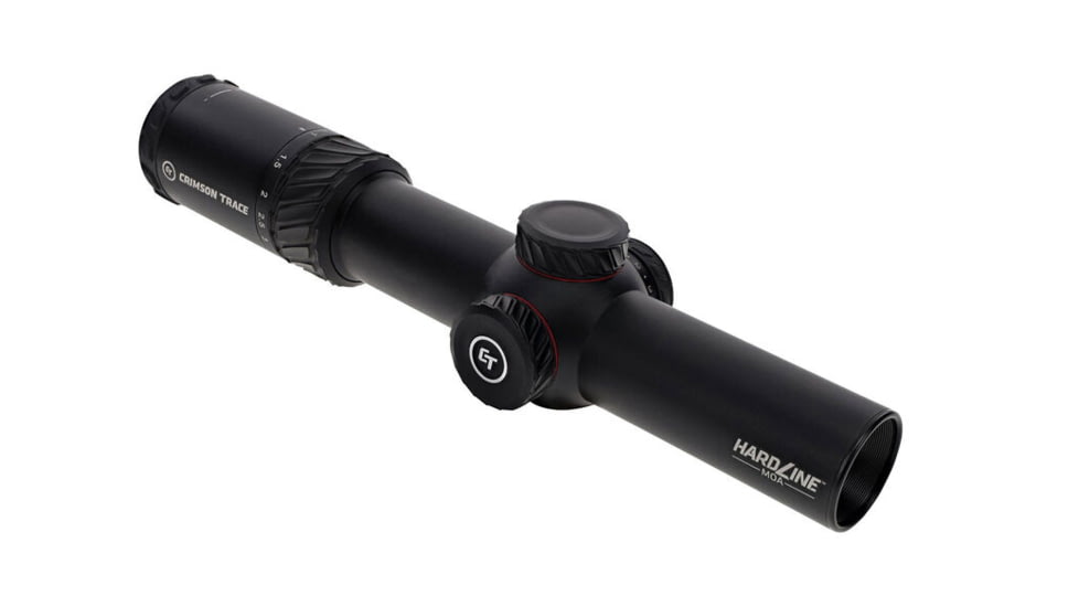 Crimson Trace Hardline Rifle Scope, 1-6x24mm, 34mm Tube, Second Focal Plane, Illuminated CT TR1-MOA, 01-3002401