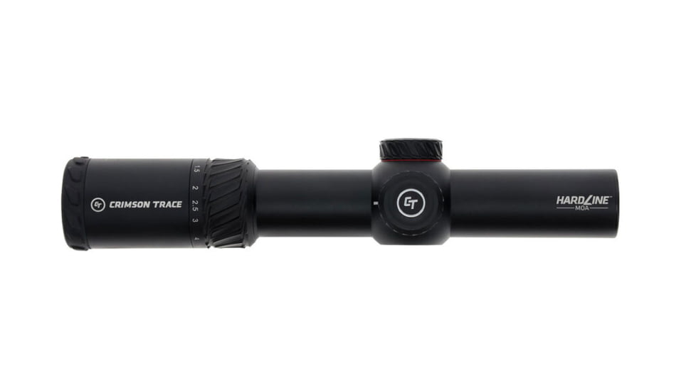 Crimson Trace Hardline Rifle Scope, 1-6x24mm, 34mm Tube, Second Focal Plane, Illuminated CT TR1-MOA, 01-3002401
