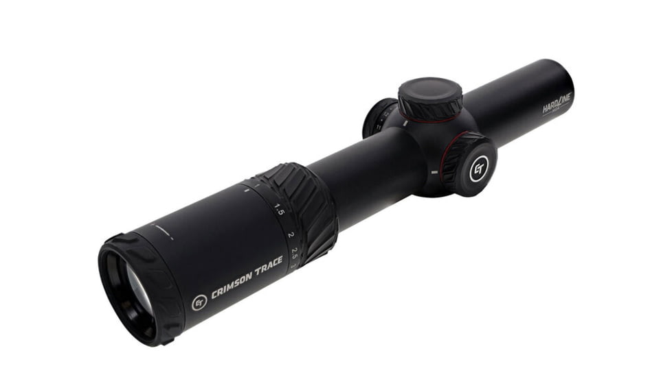 Crimson Trace Hardline Rifle Scope, 1-6x24mm, 34mm Tube, Second Focal Plane, Illuminated CT TR1-MOA, 01-3002401