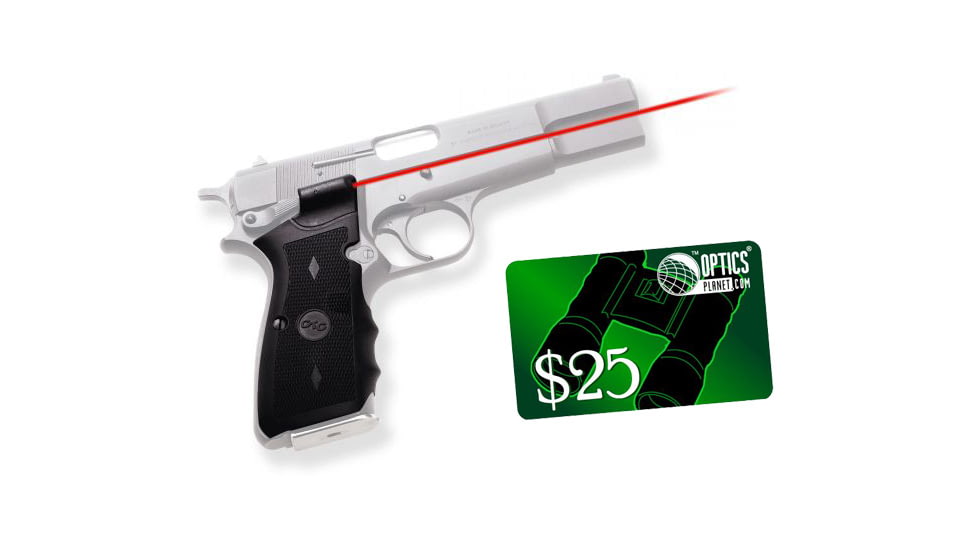 Crimson Trace Lasergrips for Browning Hi Power, w/ 25 Dollar Email Gift Certificate, CT-LS-LG309-LG-309-KIT1