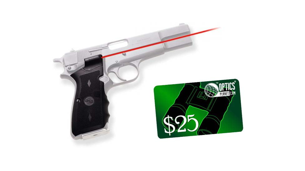 Crimson Trace Lasergrips for Browning Hi Power, w/ 25 Email Gift Certificate, LG309-LG-309-KIT2