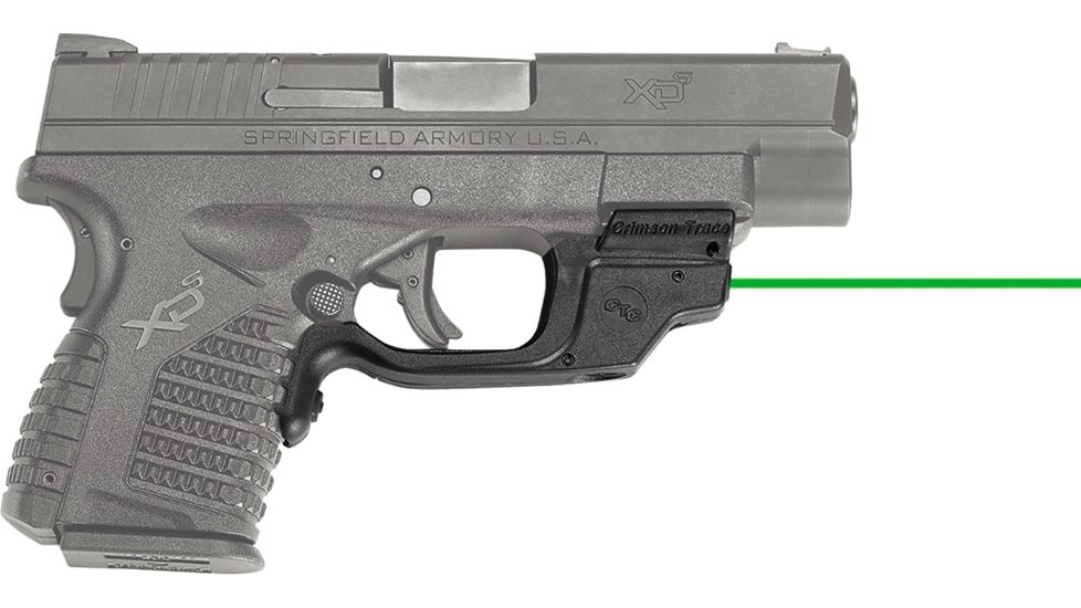 Crimson Trace LaserGuard Green Laser Sight for Springfield XD-S, 3.3/4.0, LG-469G