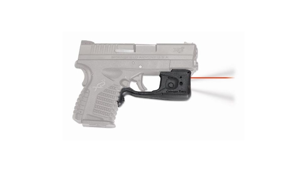 Crimson Trace Laserguard Pro Red Laser and Light, CR2, Springfield, Red, 150 Lumens, Black, LL-802