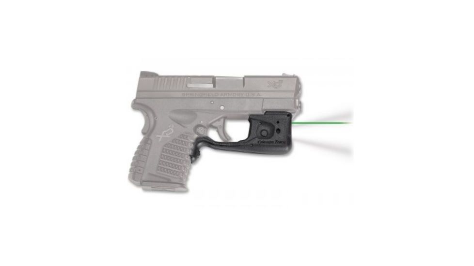 Crimson Trace Laserguard Pro Red Laser and Light LL-802G, CR2, Springfield, Green, 150 Lumens, Black, LL-802G