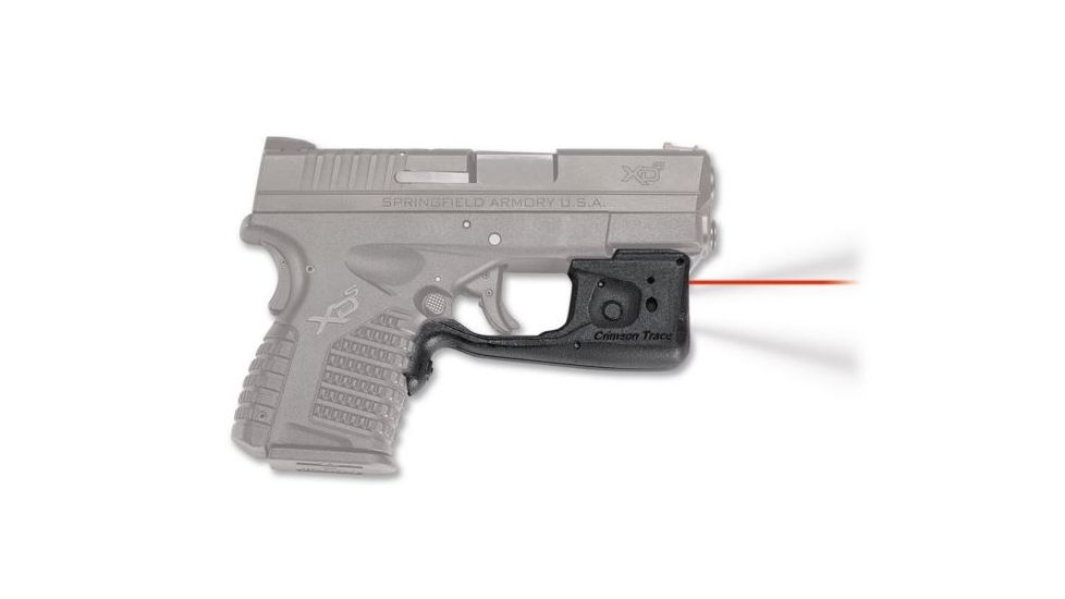 Crimson Trace Laserguard Pro Red Laser and Light, CR2, Springfield, Red, 150 Lumens, Black, LL-802