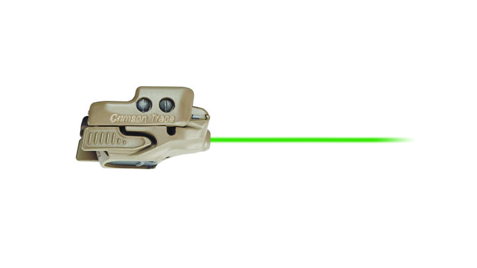 Crimson Trace Rail Master Universal Green Laser Sight, Coyote Tan, CMR-206 TAN