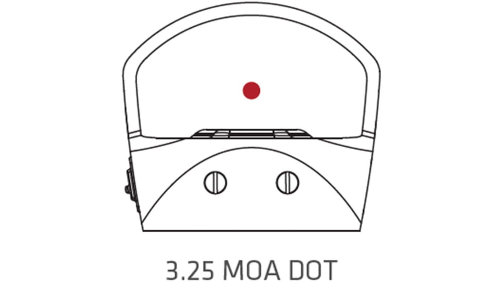 EDEMO Crimson Trace CTS-1250 Red Dot Sight 1x, 3.25 MOA Red Dot Reticle, Black, 01-00560, EDEMO4