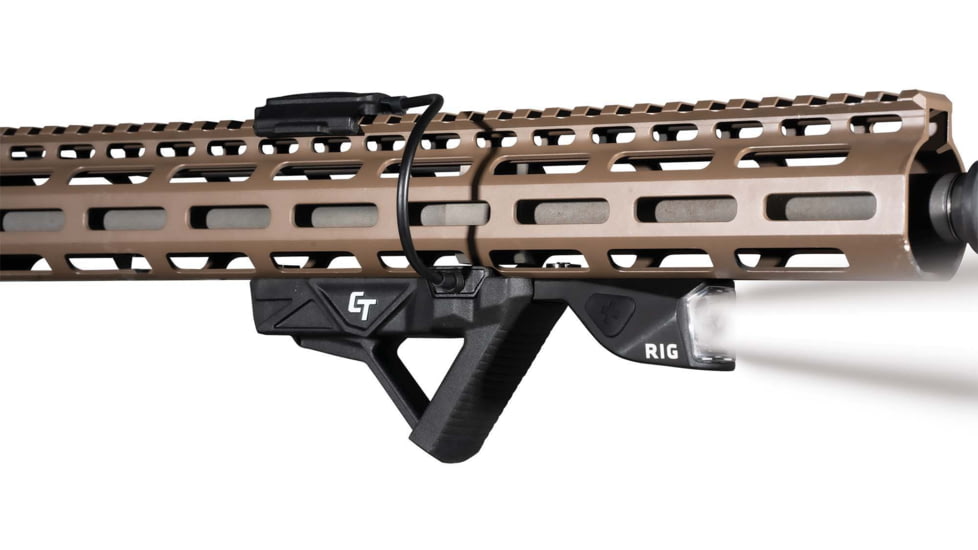 Crimson Trace RIG Rapid Illumination Grip w/ LED Light, Rechargeable Lithium Battery, White, 400 lumens, Black, 01-01720