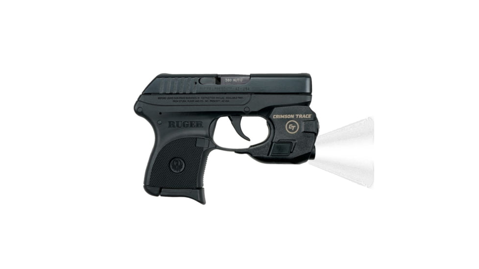 Crimson Trace Weapon Light, 1/3N Lithium, Ruger LCP .380, White, 100 Lumen, Black, LTG-779