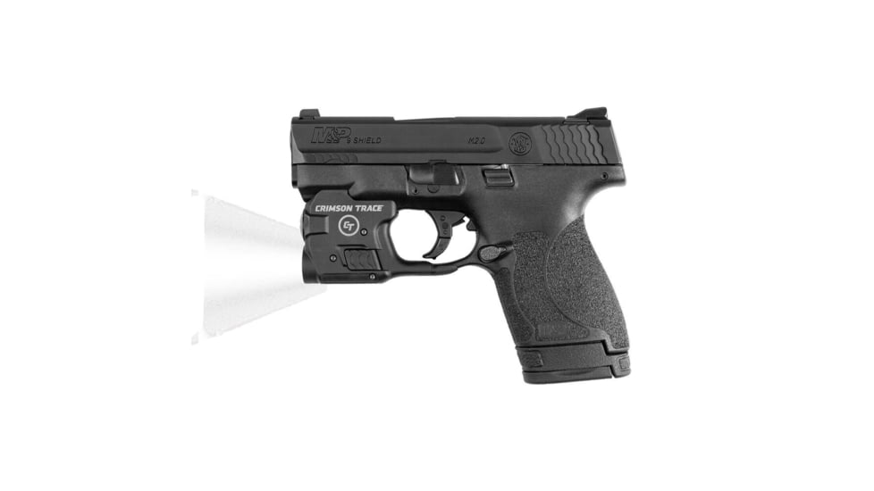 Crimson Trace Weapon Light, 1/3N Lithium, Smith &amp; Wesson, White, 100 Lumens, Black, LTG-770