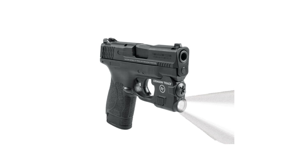 Crimson Trace Weapon Light, 1/3N Lithium, Smith &amp; Wesson, White, 100 Lumens, Black, LTG-770