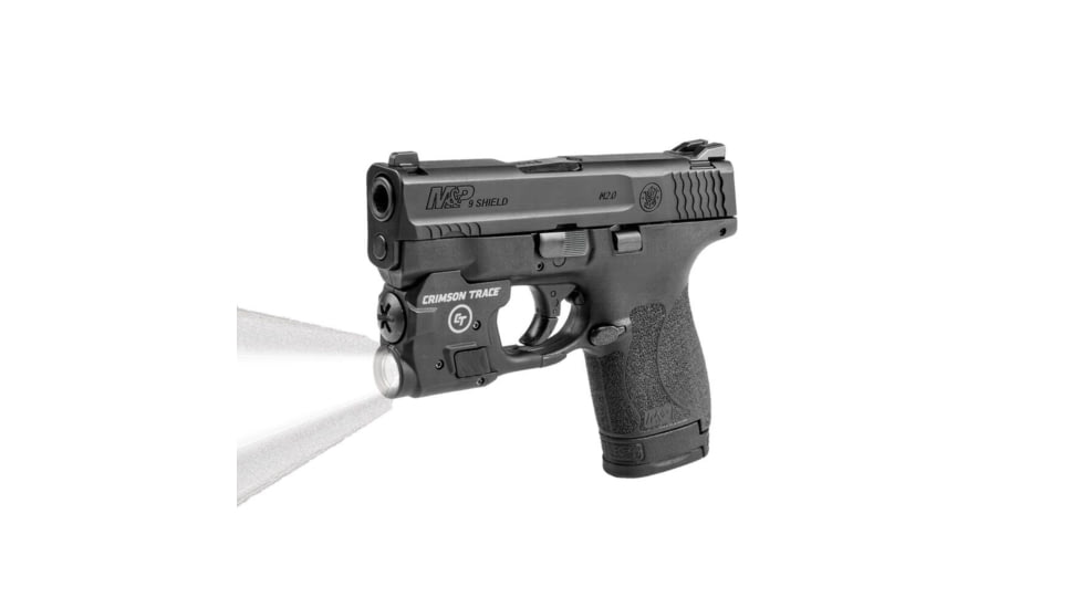 Crimson Trace Weapon Light, 1/3N Lithium, Smith &amp; Wesson, White, 100 Lumens, Black, LTG-770