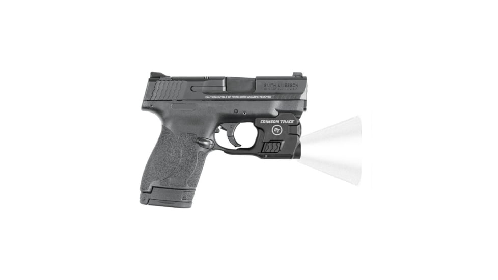Crimson Trace Weapon Light, 1/3N Lithium, Smith &amp; Wesson, White, 100 Lumens, Black, LTG-770