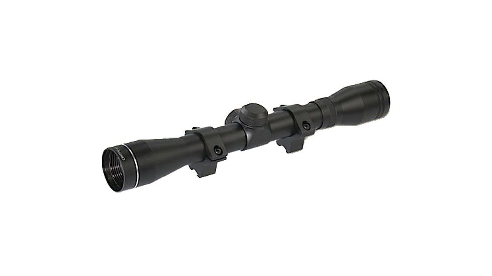 CenterPoint 4x32mm Rifle Scope, Obj FOV 1in Tube Dia, Black, Duplex Reticle, CP4032