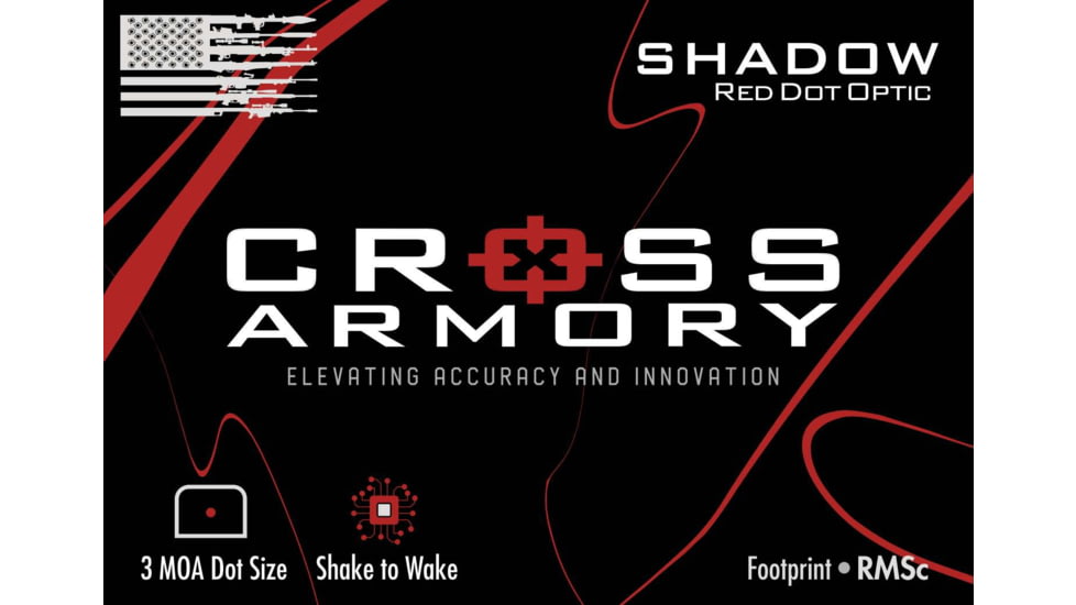 Cross Armory CRRDORMSC Black 3 MOA Red Dot Reticle