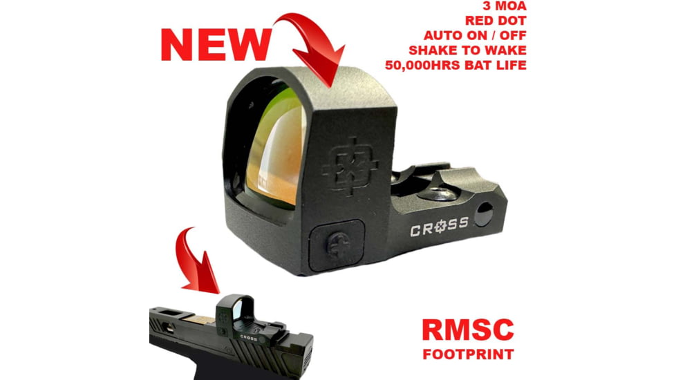 Cross Armory CRRDORMSC Black 3 MOA Red Dot Reticle