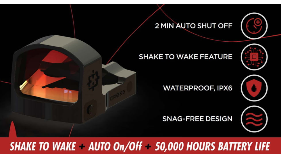 Cross Armory CRRDORMSC Black 3 MOA Red Dot Reticle