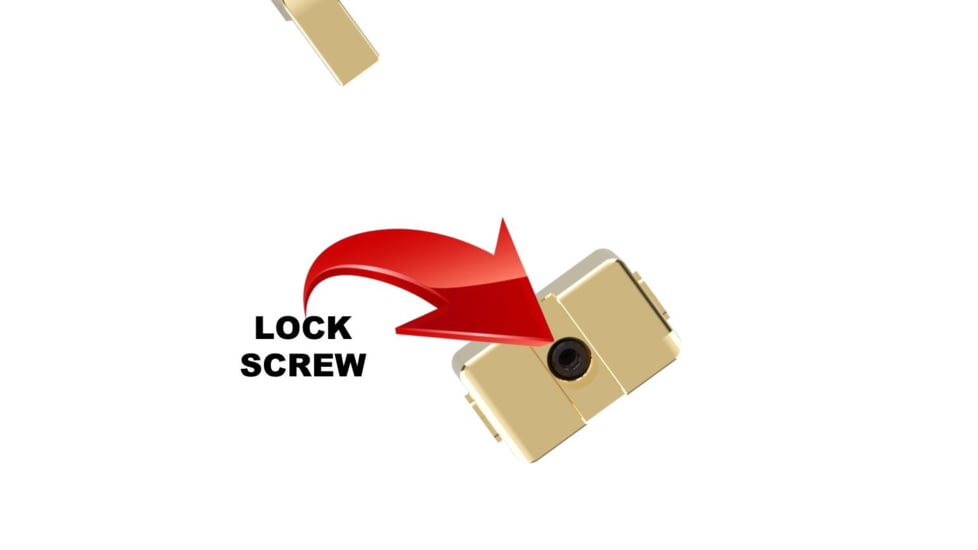 Cross Armory Glow-In-The-Dark Pistol Sights, Gold, Tall, crGSt-gd